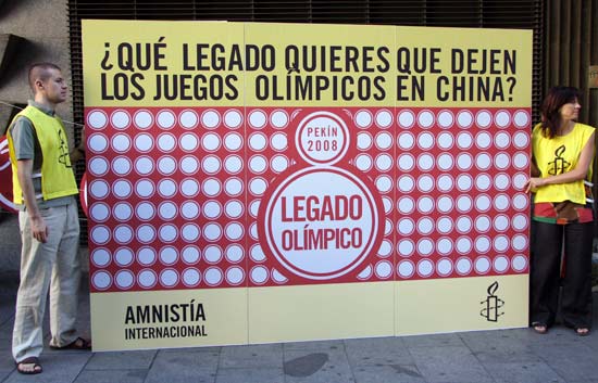 AI de Espa&ntilde;a pide respeto a los derechos humanos en China