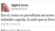 Ir al Video&nbsp;Respuesta violenta en Twitter contra los escraches