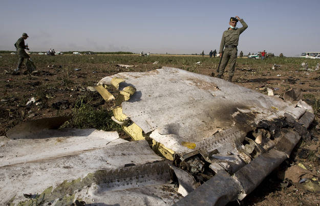 Restos del avi&oacute;n iran&iacute;