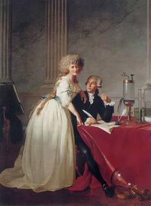 Retrato de Lavoisier y su esposa por Jacques-Louis David