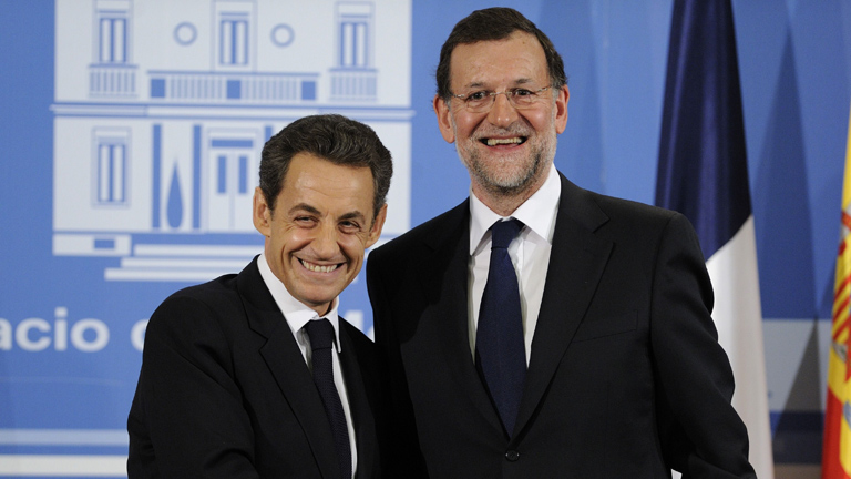 Rajoy se ha reunido con el presidente franc&eacute;s, Nicol&aacute;s Sarkozy
