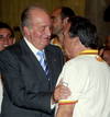 El Rey don Juan Carlos y Juan de Dios Rom&aacute;n