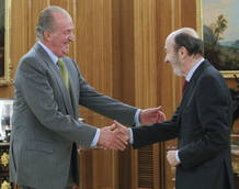 EL REY RECIBE AL NUEVO SECRETARIO GENERAL DEL PSOE, ALFREDO P&Eacute;REZ RUBALCABA