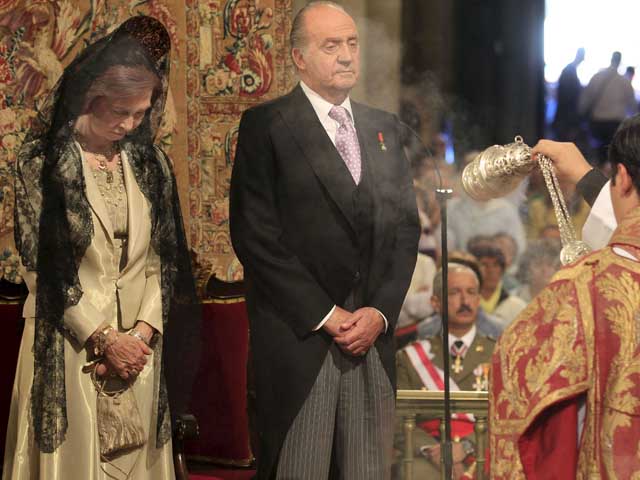 Los reyes de Espa&ntilde;a presiden los actos de la Fiesta del Ap&oacute;stol Santiago 