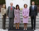 Los Reyes y los Pr&iacute;ncipes con la Presidenta de Argentina