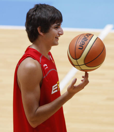 Ricky Rubio en el Shougang Basketball Center de Pek&iacute;n.