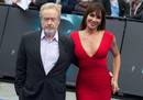 Ridley Scott y Gianina Facio en la alfombra roja de Prometheus