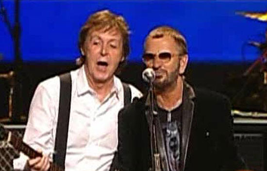 Paul McCartney y Ringo Starr se reunen para un concierto ben&eacute;fico