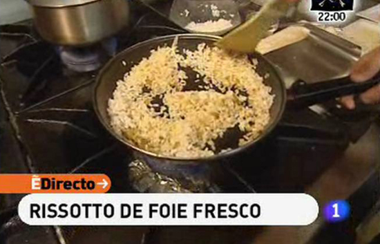 Espa&ntilde;a Directo - Risotto de foie fresco