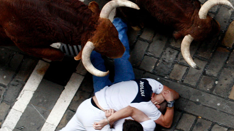 RNE te narra el cuarto encierro de San Ferm&iacute;n 2012 en im&aacute;genes