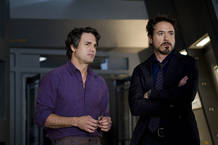 Robert Downey Jr. (Tony Stark/Iron Man) y Mark Ruffalo (Robert Bruce Banner/Hulk)