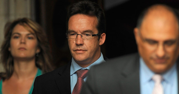 Robert Murat a su salida del juicio en Londres