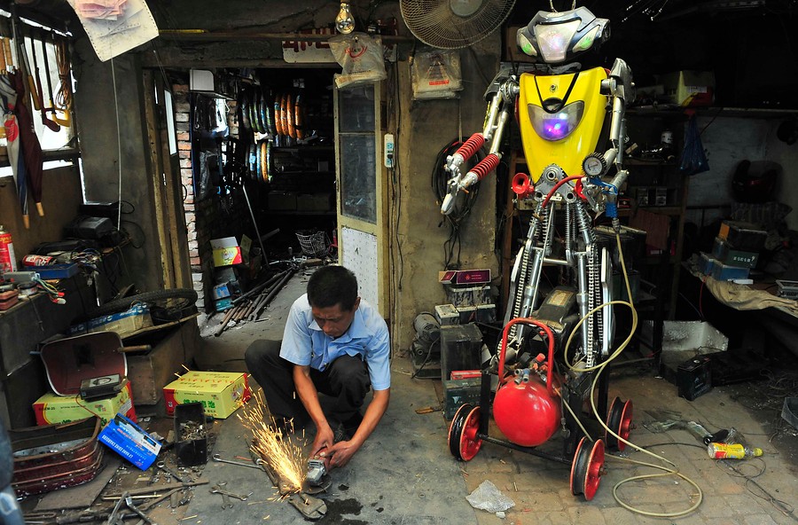 Robot de baja tecnología