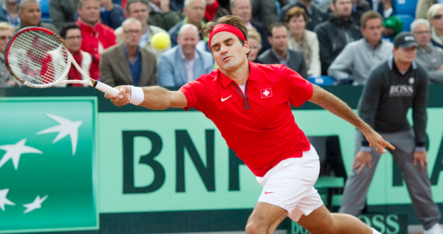 Roger Federer ha disputado la Copa Davis con Suiza.