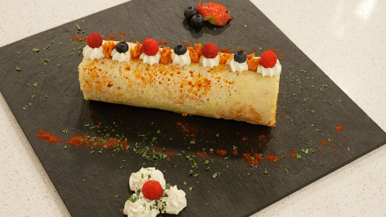 Saber cocinar - Truco - Rollito de bizcocho dulce-salado