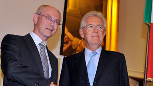 Ver v&iacute;deo  'Rompuy y Monti proponen una cumbre de la UE para contrarrestar el sentimiento antieuropeo'