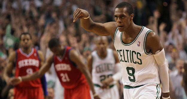 Rondo, base de los Celtics, fundamental en la victoria ante los Sixers Rondo, base de los Celtics, fundamental en la victoria ante los Sixers
