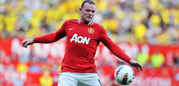 El delantero del Manchester United, Wayne Rooney, en un momento del partido
