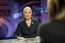 Rosa Oriol en un moment de l'entrevista