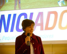 Rosa Poo, en una de las actividades de Iniciador Kids.