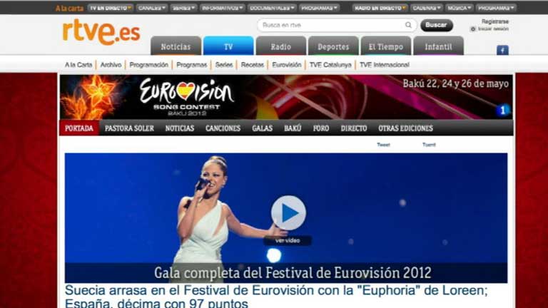RTVE.es alcanza los 12,7 millones de usuarios en mayo y sigue como l&iacute;der