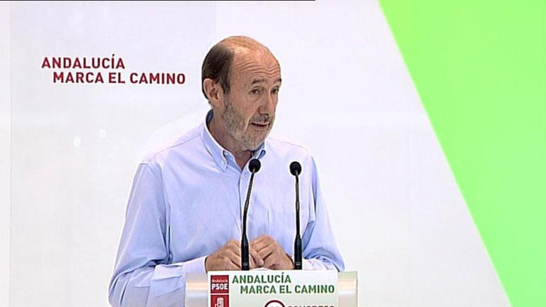 Rubalcaba demuestra su apoyo a  Antonio Gri&ntilde;&aacute;n