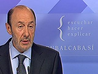 Ver vídeo  'Rubalcaba: "ETA no es la protagonista; han ganado la democracia y las instituciones"'