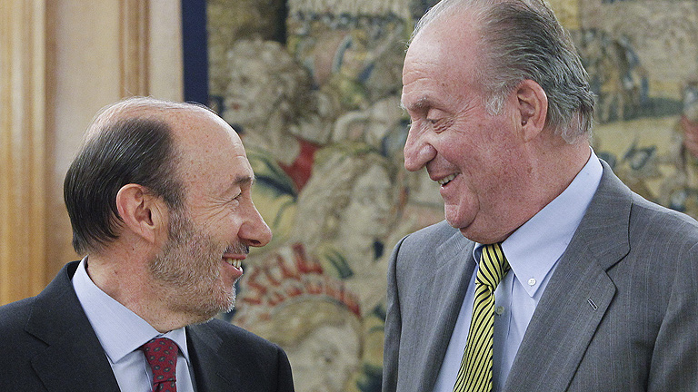 Rubalcaba expone al rey las prioridades de su proyecto al frente del PSOE