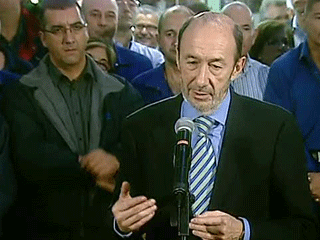 Ver v&iacute;deo  'Rubalcaba: "La historia la escriben los que hemos ganado"'