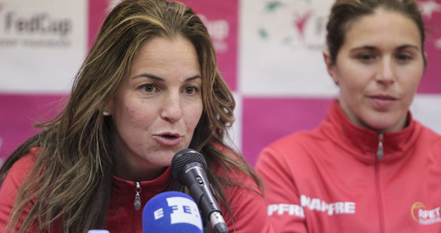 RUEDA DE PRENSA DEL EQUIPO ESPA&Ntilde;OL DE LA COPA FEDERACI&Oacute;N DE TENIS