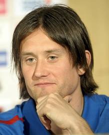 El capit&aacute;n de la Rep&uacute;blica Checa, Tomas Rosicky
