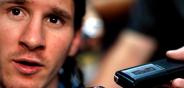 Rueda de prensa de Messi
