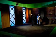 Una imagen del rodaje de la serie 'Mitos y Leyendas'