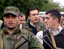 Saakashvili con las tropas