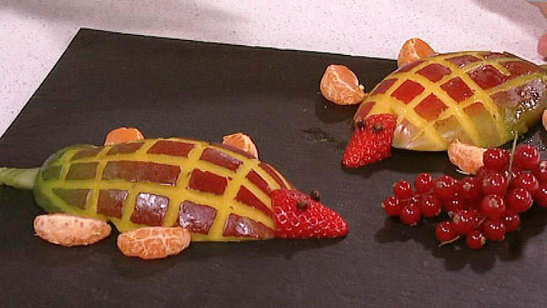 Saber Cocinar - Postres - Figuritas a base de frutas (24/02/2012)