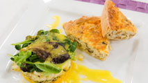Ir al Video&nbsp;Saber cocinar - Quich&eacute; de setas y queso curado con ensalada de brotes tiernos