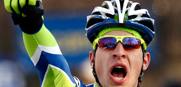 El eslovaco Sagan celebra su victoria en la tercera etapa.