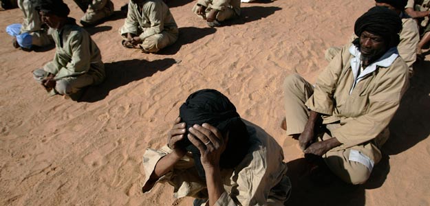 Saharahuis en un campo de refugiados cerca de Tinduf