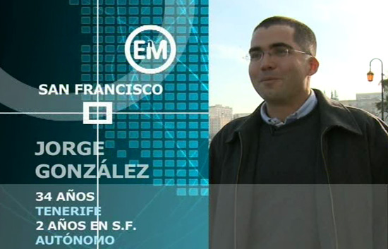 Espa&ntilde;oles en el mundo - San Francisco - Jorge