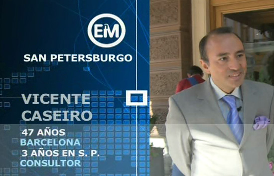 Espa&ntilde;oles en el mundo - San Petersburgo - Vicente