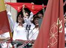 La portavoz del PSN en el Ayuntamiento de Pamplona, Maite Esporrin, ha sido la encargada este a&ntilde;o de dar el preg&oacute;n.