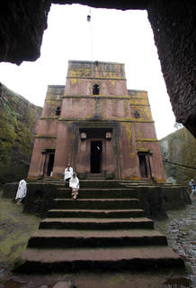 Las iglesias talladas en la roca de Lalibela (Etiop&iacute;a) son Patrimonio de la Humanidad desde 1978.