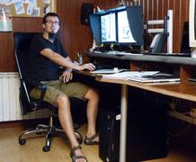 Santiago Rivera teletrabaja desde hace 15 a&ntilde;os como consultor 'freelance' 3-D