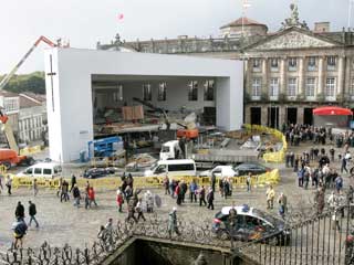 Ver v&iacute;deo  'Santiago se prepara para la visita del Papa'