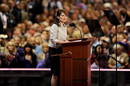 Sarah Palin, la elegida por McCain para competir por la vicepresidencia, durante su dircurso de aceptaci&oacute;n de la designaci&oacute;n en la Convenci&oacute;n Republicana de Saint Paul, Minnesota, Estados Unidos.