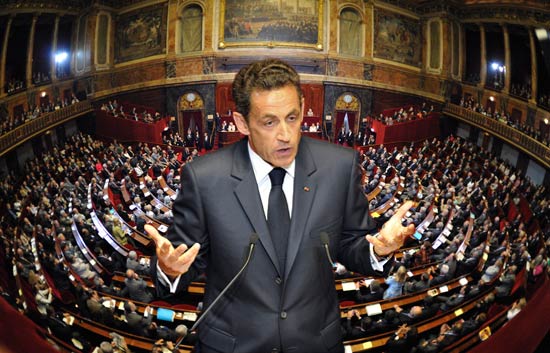 Sarkozy presenta en el Palacio de Versalles sus propuestas pol�ticas para la segunda etapa de su mandato
