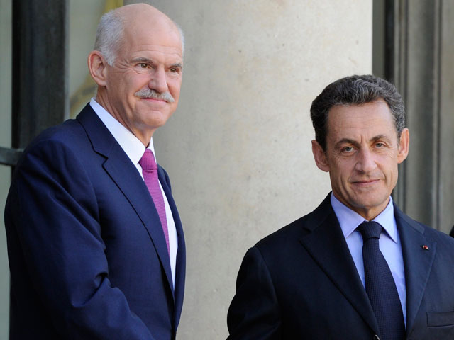 Sarkozy se compromete a no dejar caer a Grecia