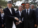Sarkozy se re&uacute;ne con Karzai en el palacio presidencial de Kabul