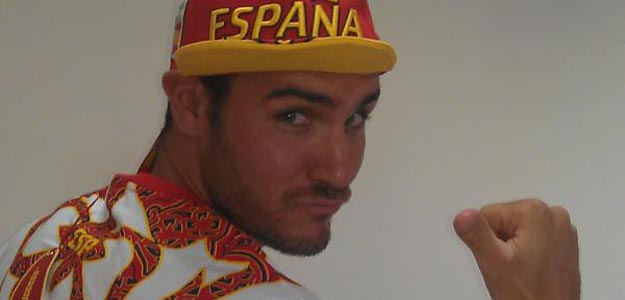 Sa&uacute;l Craviotto con la ropa ol&iacute;mpica
