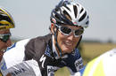 Saxo Banks Andy Schleck of Luxembourg cycles during the fourth stage of the Tour de France cycling race between Cambrai and Reims
